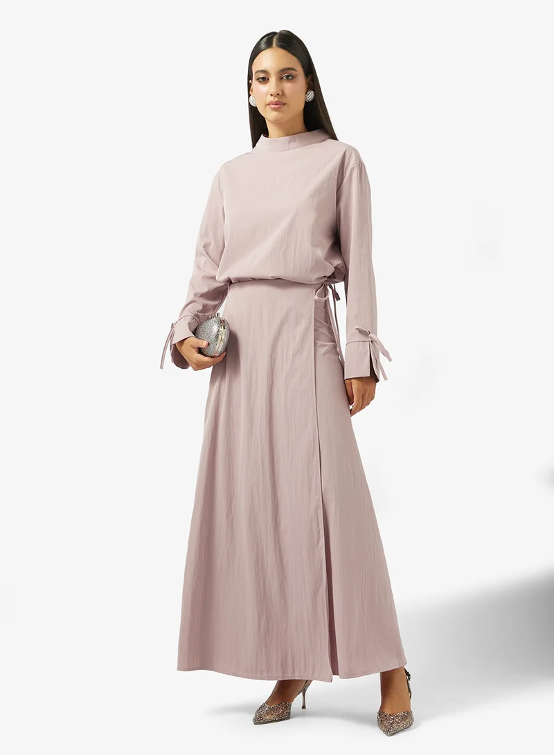 Khizana  Top With Tie Up Skirt Set for Women | Best Price UAE